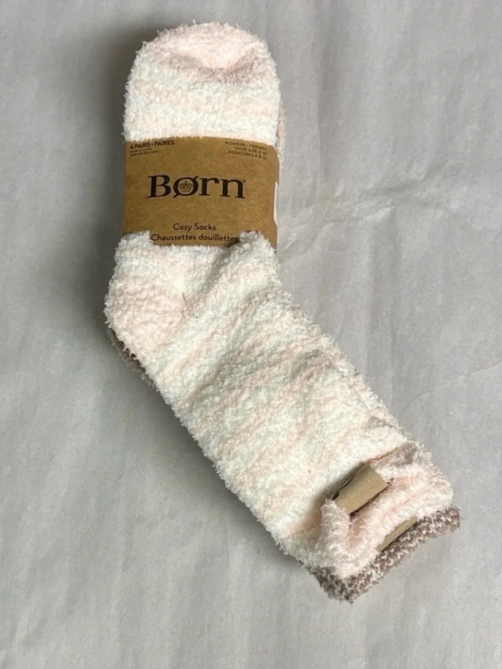 New Born Socks Women’s 4 Pair Cozy Fuzzy Socks Plush Casual Soft Activewear